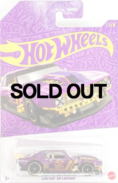 画像1: ホットウィール 57th Anniversary  PURPLE AND GOLD MIX 2  CUSTOM '68 CAMARO カード折れ (1)