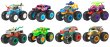 画像2: ☆仮予約受付☆  ホットウィール  モンスタートラック  1:64 アソート8台セット (国内流通版 ) 2025年6月下旬発売   (2)
