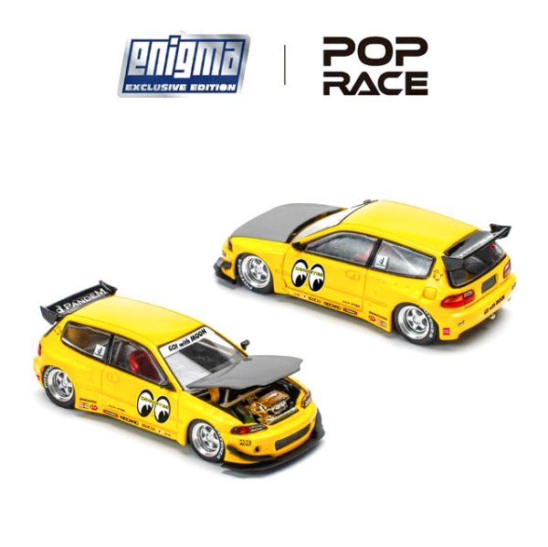 画像1: POP RACE × Enigma 1/64 Pandem Civic EG6  MOONEYES (日本流通版) (1)